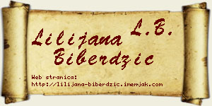 Lilijana Biberdžić vizit kartica